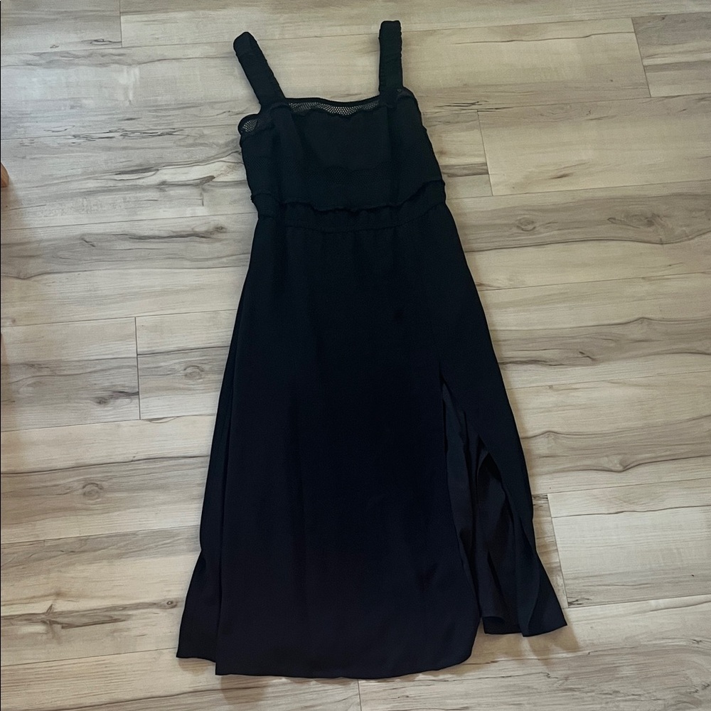 ALI & JAY Black Midi Dress with Slit